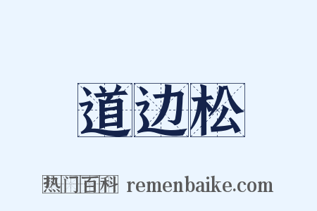 道边松是什么意思的图片